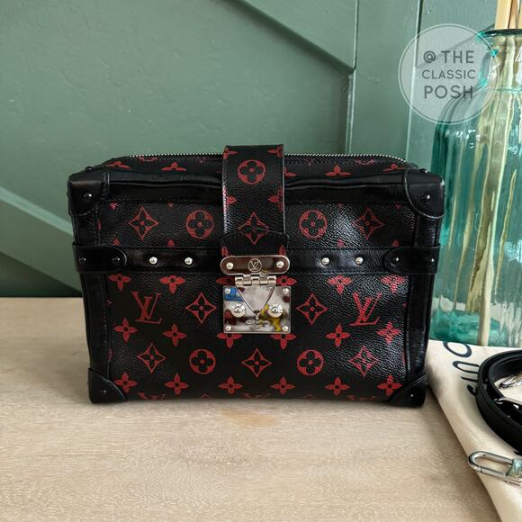 EUC Louis Vuitton Infrarouge Soft Trunk Clutch Bag GM Crossbody Shoulder - Picture 14 of 14